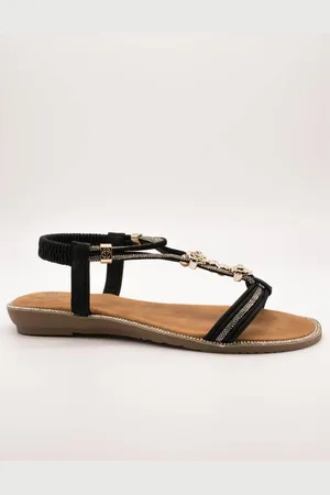 Exe Sandalias 8013-7 Strass Black para mujer