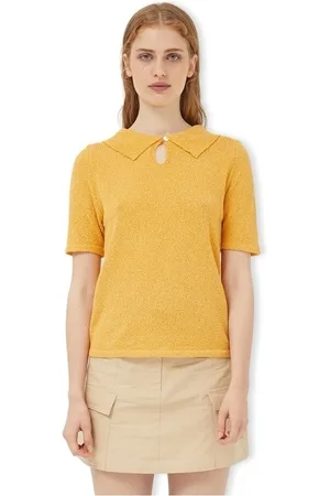 Compañía fantástica Blusa COMPAÑIA FANTÁSTICA Knit 10223 - Mustard para mujer