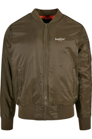 Ballin Abrigo de plumas Bomber Jack para hombre
