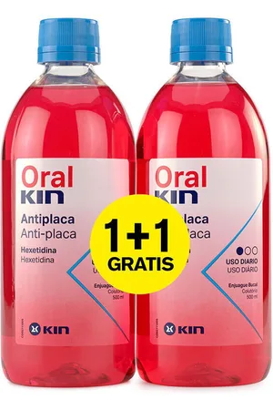 Kin Productos baño Oral Enjuague Bucal Anti-placa Lote para mujer