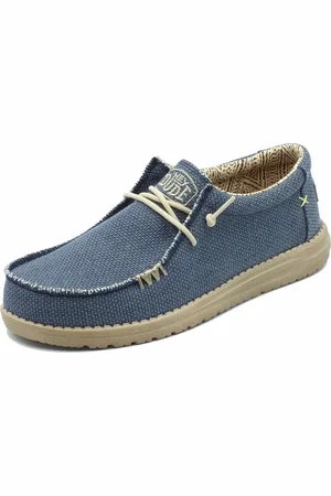Hey dude Zapatos Bajos 40003-4NM Wally Braided Blue para hombre