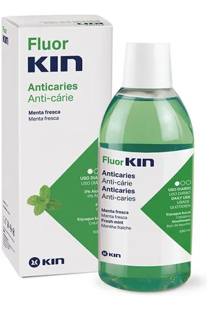 Kin Tratamiento corporal Fluor Anticaries Enjuague Bucal para mujer