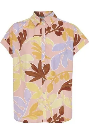 B YOUNG Camisa manga corta Chemise femme Byilsi para mujer