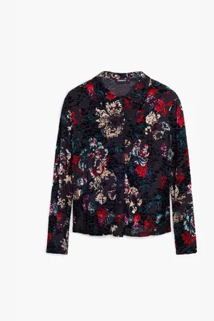 Desigual Blusa Blouse en tulle à imprimé floral femme para mujer