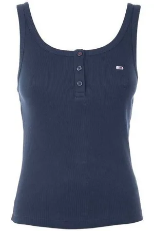 Tommy Hilfiger Camiseta tirantes TOP SLIM BUTTON MUJER para mujer