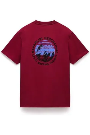 Napapijri Tops y Camisetas S-VIGNONI BACK - NP0A4ILX-R1E1 TIBETAN RED para mujer