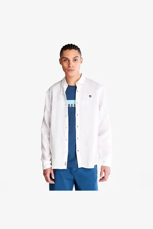Timberland Camisa manga larga TB0A2DC31 - LINEN SHIRT-1001 WHITE para hombre