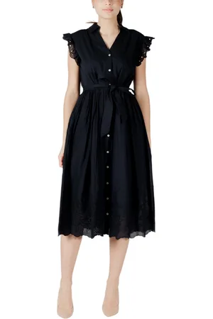 VILA Vestido Vianglassi V-Neck S/L Midi 14105143 para mujer