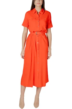 VERO MODA Vestido largo Vmeasy Joy Gold 7/8 Shirt Wvn Ga 10328107 para mujer