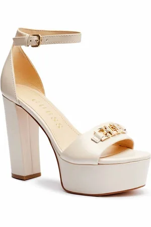 Guess Zapatos de tacón FLJSET LEA03-CREAM para mujer