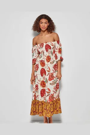 GISELA Vestidos Vestido estampado mangas 3/4 para mujer