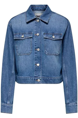 ONLY Chaquetas 15339977 LUMI-MEDIUM BLUE DENIM para mujer