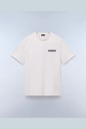 Napapijri Tops y Camisetas S-VIGNONI BACK - NP0A4ILX-N1A1 WHITE WHISPER para mujer