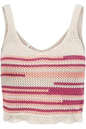 ONLY Camiseta tirantes TOP ONLMERIDA CROP V-NECK MUJER para mujer