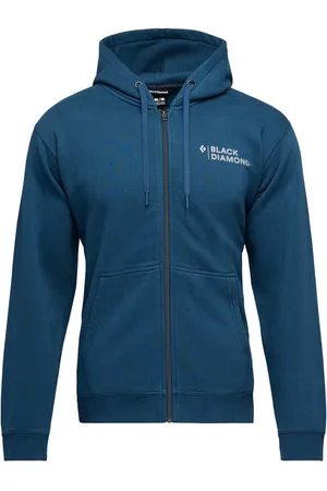 Black Diamond Jersey Sweatshirt à capuche full zip Stacked para hombre