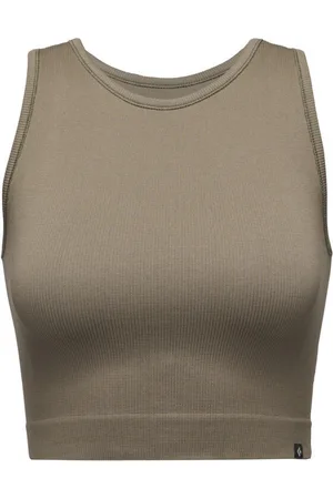 Black Diamond Camiseta tirantes Débardeur côtelé sans couture femme para mujer