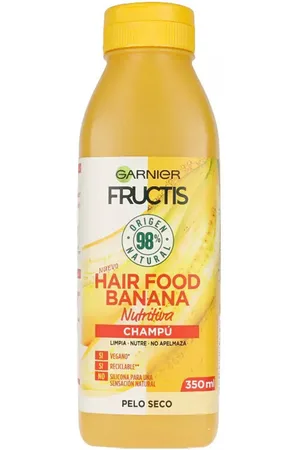 Garnier Champú Ultra-Nourishing Shampoo Fructis Hair Food - Banana 350 para mujer