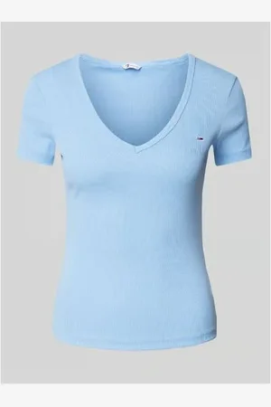 Tommy Hilfiger Camiseta CAMISETA SLIM RIB MUJER para mujer