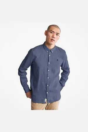 Timberland Camisa manga larga TB0A2DC32881 - LINEN SHIRT-DARK DENIM para hombre