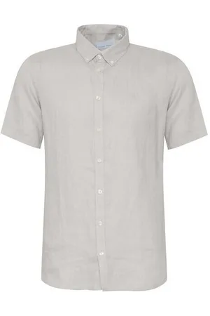 Casual Friday Camisa manga larga Chemise lin Anton 0071 para hombre