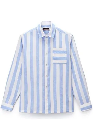 Napapijri Camisa manga larga G-BROLIO LS - NP0A4IDM-SB51 STRIPE para hombre