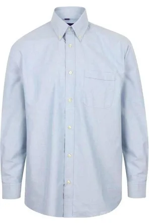 Henbury Camisa manga larga RW10613 para hombre