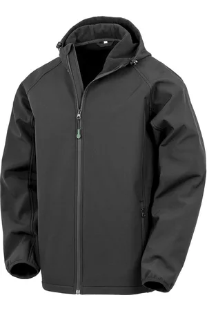 Result Cortaviento Veste imperméable recyclée 3 couches à capuche softshell para hombre