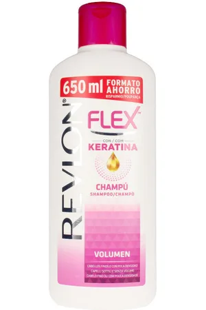 Revlon Champú Flex Keratin Shampoo Volume Thin Hair para mujer