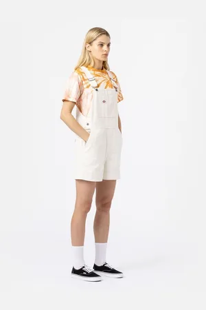 Dickies Mono DUCK CANVAS SHORT BIB SW - DK0A4XPTC431-CLOUD para mujer