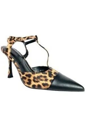 Bienve Zapatillas deporte Zapato señora b-5098 leopardo para mujer