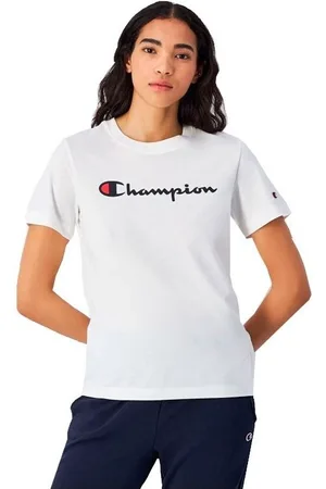 Champion Camiseta 118090-WW001 WHT para mujer