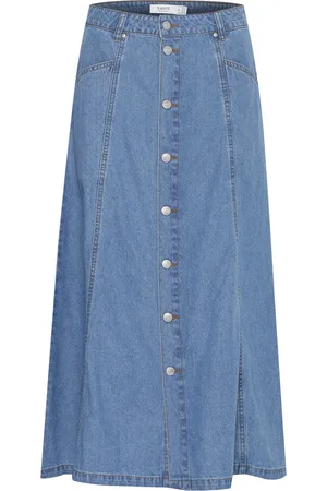 B YOUNG Falda Jupe en jean femme Kapuca para mujer
