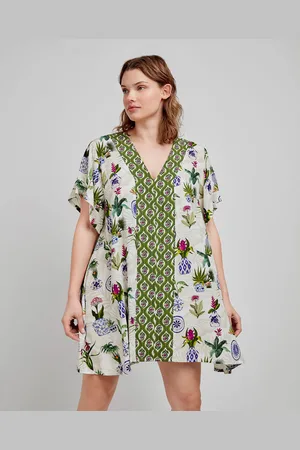 GISELA Vestidos Caftán estampado para mujer