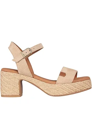 POPA Sandalias SANDALIAS DE PIEL DE SERRAJE CON TACÓN EN YUTE BELLE para mujer