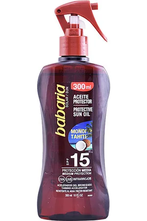 Babaria Protección solar Solar Aceite Monoi Tahiti Spray Spf15 para mujer