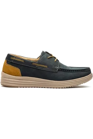 Route 83 Náuticos |Zapatos náuticos de piel azul | Hombre para hombre