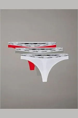 Calvin Klein Braguitas BRAGUITA THONG 3PK MUJER para mujer