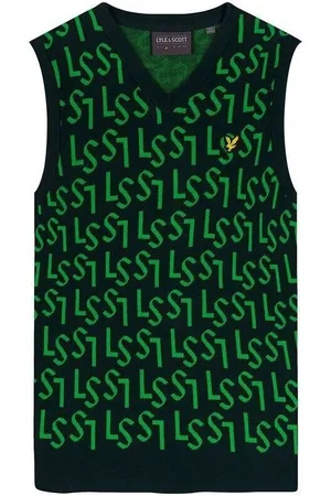 Lyle &amp; scott Jersey Pull col V sans manches Monogram para hombre