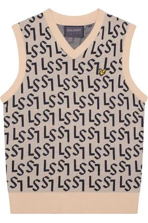 Lyle &amp; scott Jersey Pull sans manches en maille Monogram para hombre