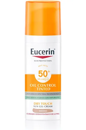 Eucerin Protección solar Tinted Sunscreen Gel-Cream Oil Control Dry Touch SPF 50 para mujer