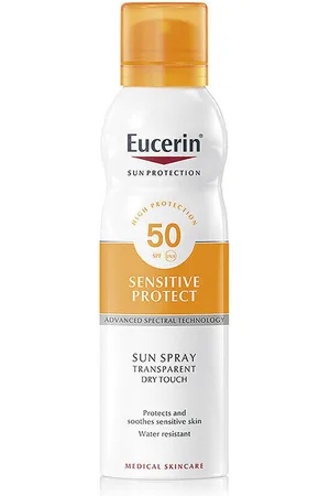 Eucerin Protección solar Transparent Dry Touch Sensitive Protect SPF50 200 ml Su para mujer