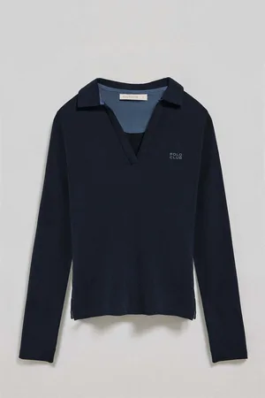 Polo Club® Polo BLOCK RUBBER PIA POLO LS W para mujer