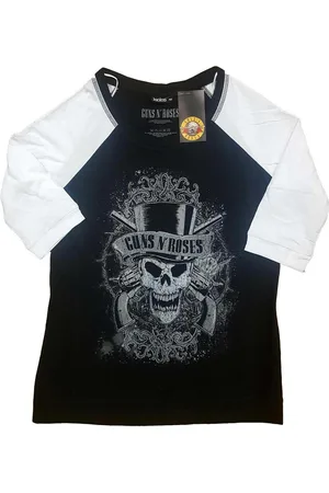 Guns N´Roses Camiseta manga larga Faded Skull para mujer