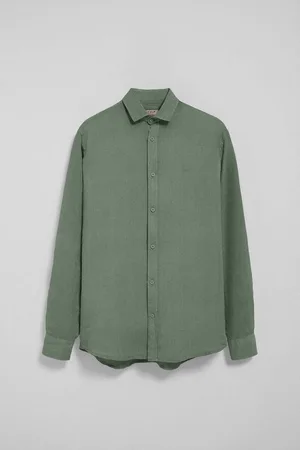 Polo Club® Camisa manga larga PC MONOGRAM LINEN SHIRT GD para hombre