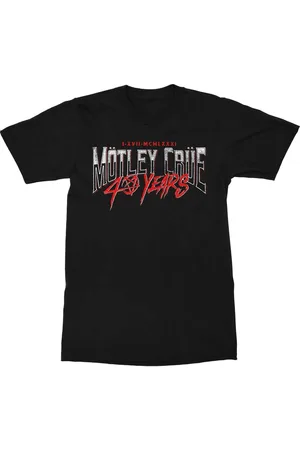 Motley Crue Camiseta manga larga 40 Years para mujer
