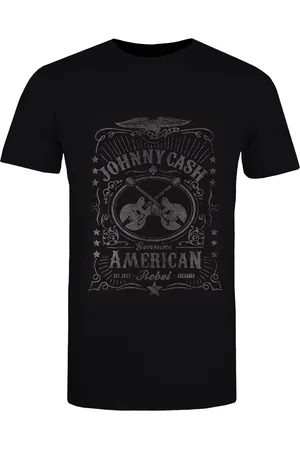 Johnny Cash Camiseta manga larga American Rebel para mujer