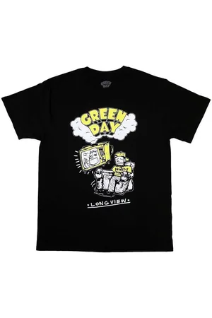 Green Day Camiseta manga larga Longview Doodle para mujer