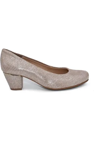 Chamby Zapatos de tacón | Zapatos Salones de piel rosada| Mujer para mujer