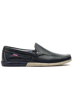 Route 83 Mocasines | Mocasines de piel azules | Hombre para hombre
