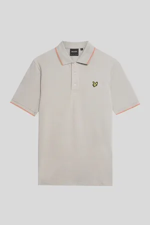 Lyle &amp; scott Tops y Camisetas SP1524VOG TIPPED POLO-X734 PALE GREY para hombre
